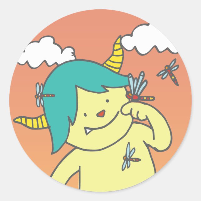 9月モンスターシール。 RUNDER AUFKLEBER (Vorderseite)