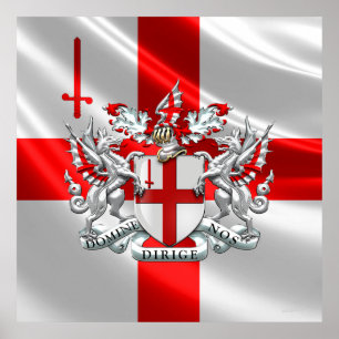 [900] City of London - Wappen Poster