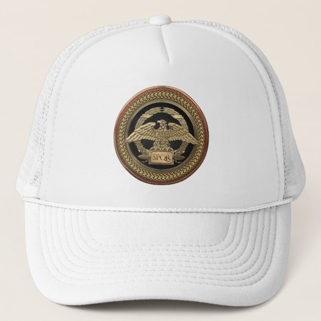 [900] Goldrömischer Kaiseradler auf Goldmedaille Truckerkappe (Vorderseite)