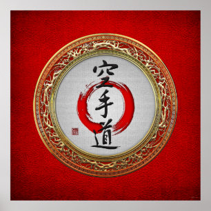 [900] Japanische Kalligraphie - Karate-do Poster