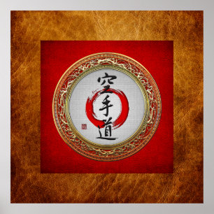 [900] Japanische Kalligraphie - Karate-do Poster
