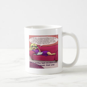 900 Nummer Geeky SEO Mädchen Gone Kaffeetasse
