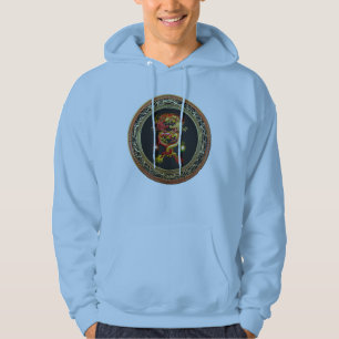[900] Rote und Gelbe Drachen Hoodie