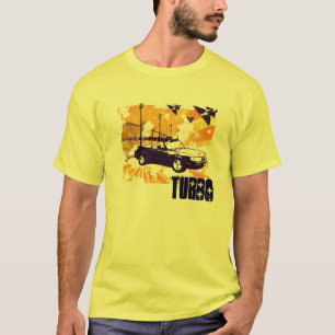 900 Turbo konvertierbarer Schmutz in der Orange T-Shirt