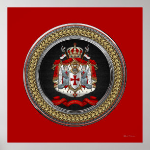 [901] Tempelwappen der Ritter Poster