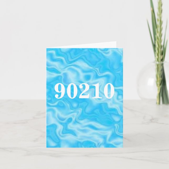 90210 Postleitzahl notecard Karte (Vorderseite)