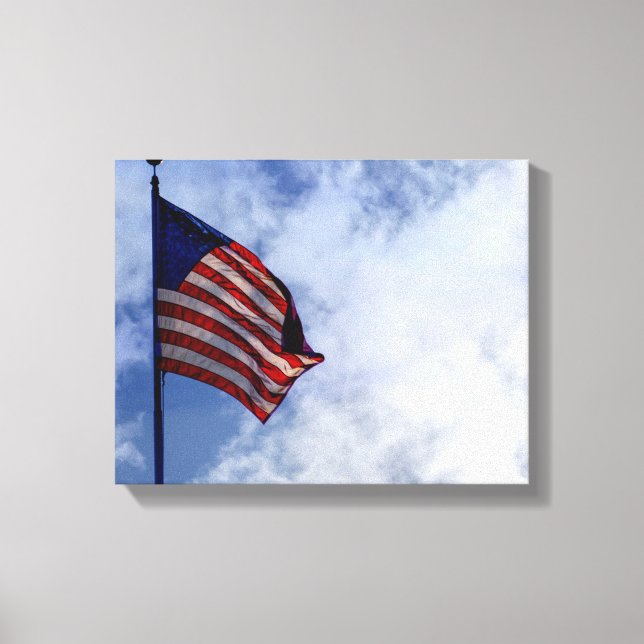 9056-amerikanische Flagge Leinwanddruck (Vorderseite)