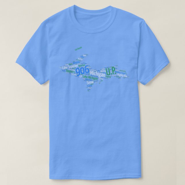 906, Lake Superior, Upper Peninsula of Michigan  T-Shirt (Design vorne)