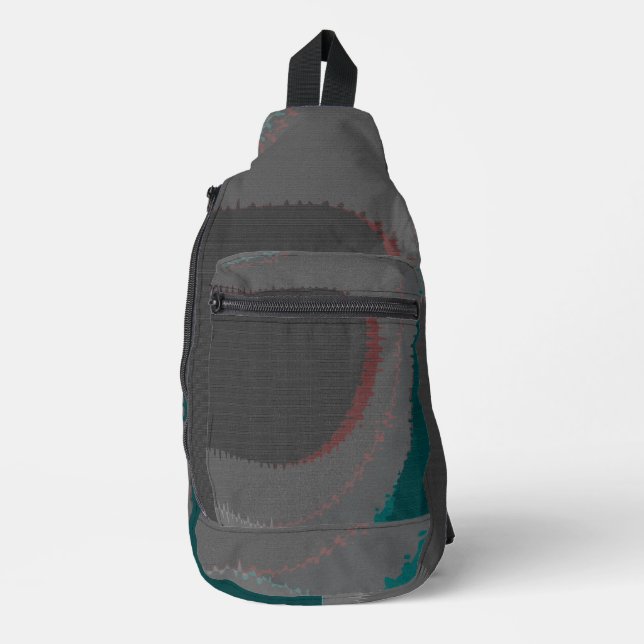 906 The World Is Abstract Crossbody Bag (Vorderseite)