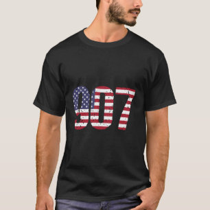 907 Alaska-Gebietscode T-Shirt