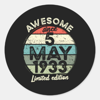 90 5. Mai 1933 90. Runder Aufkleber