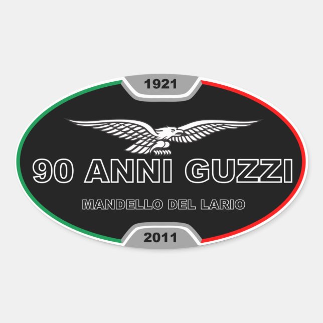 90 Anni Guzzi Sticker (Vorderseite)