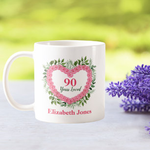 90 ans aimés 90e anniversaire Mug