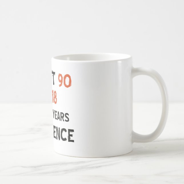 90. coole Geburtstagsentwürfe Kaffeetasse (Rechts)