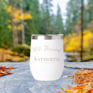 90 et prospère ! Toast Neuf Décennies Cadeau Anniv