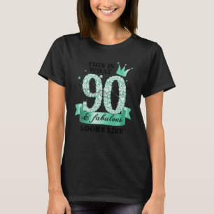 90 & Fabulous I Türkise White Party Group Foto T-Shirt