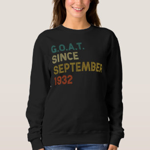 90. Geburtstag 90 Jahre alte Ziege seit 19. Septem Sweatshirt