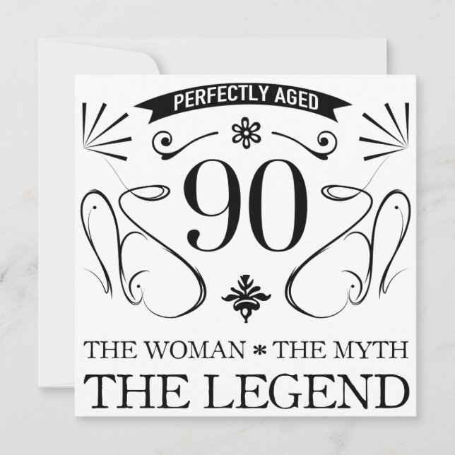 90. Geburtstag für Frauen (Vorderseite)