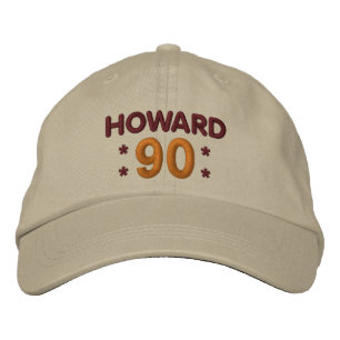 90. Geburtstag Individuelle Name KHAKI RED GOLD H9 Bestickte Baseballkappe
