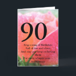 90. Geburtstag Karte<br><div class="desc">90. Geburtstag</div>