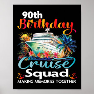 90. Geburtstag Kreuzplatz Freunde Familienurlaub Poster