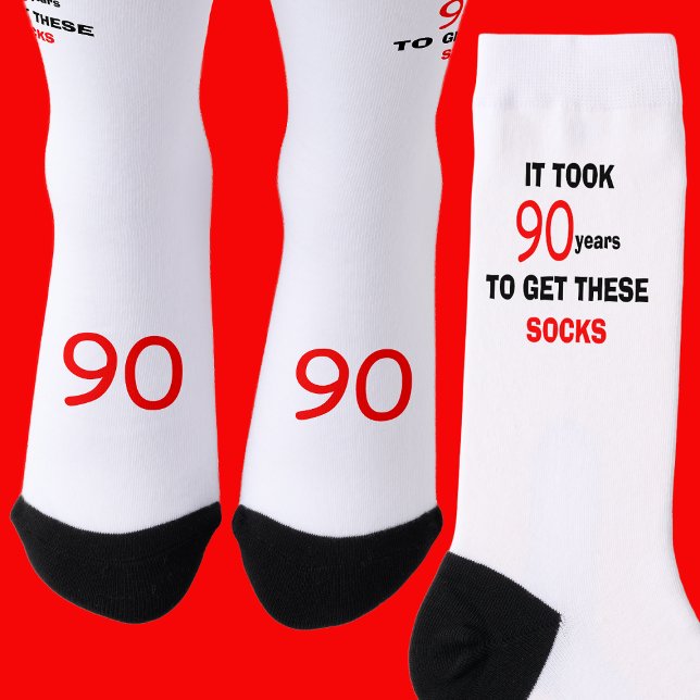 90. Geburtstag Socken Männer Lustig (Von Creator hochgeladen)