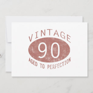 90. Geburtstag Vintager Spaß Karte