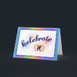 90. Geburtstags-Feuerwerke Karte<br><div class="desc"></div>
