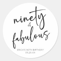 90. Geburtstagsparty & Fabulous Minimal 90.