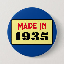 90. Geburtstagsparty geboren 1935 90 Button