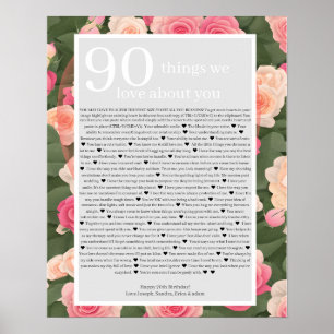 90 Gründe für die Liebe Poster