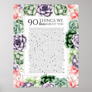 90 Gründe, warum wir dich lieben, 45 Gründe, 60. G Poster