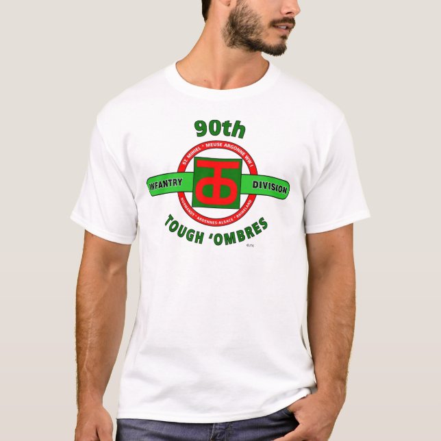 90. INFANTERIEDIVISION "STARKE 'OMBRES" ABTEILUNG T-Shirt (Vorderseite)