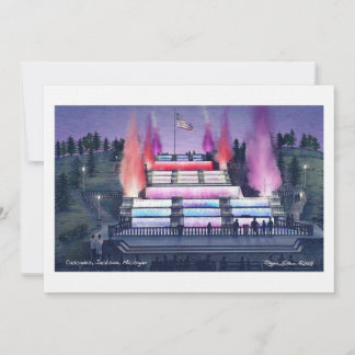 90# Invitation Linen Cascades Jackson Michigan