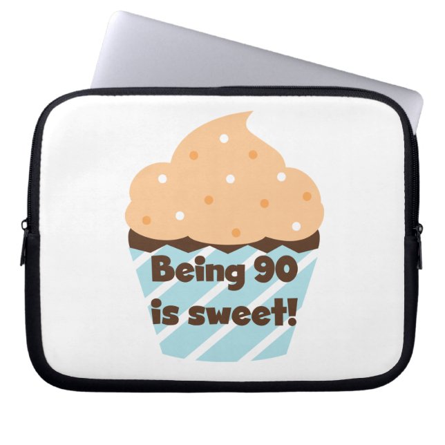 90 Jahre alt sind süße T - Shirt und Geschenke zum Laptopschutzhülle (Vorderseite)