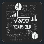 90 Jahre altes Tagesmathematiklehrer 90. Geburtsta Quadratischer Aufkleber<br><div class="desc">Birthday Design Für alle,  die das Horoskop sagen schwierig & Stubborn Aber ganz wert.Tragen Sie es mit Stolz auf die Arbeit,  Schule Gymnastik perfekt,  um mit Shorts,  Leggings oder Jeans für einen lässigen und trendigen Look zu verbinden</div>
