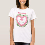 90 Jahre Liebe 90. Geburtstag Shirt für Frauen<br><div class="desc">Suchen Sie ein lustiges 90-jähriges Geburtstagsgeschenk für sie?  Mit diesem niedlichen blumengeschmückten 90-jährigen geliebten 90-jährigen Shirt können Sie Ihre Lieblingsfrau ausklingen lassen!  Personalisieren Sie mit ihrem Namen oder einer anderen lustigen Nachricht.</div>