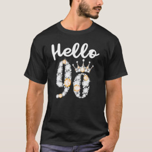 90-Jahres-Ols Hallo 90. Geburtstag Geboren im Jahr T-Shirt