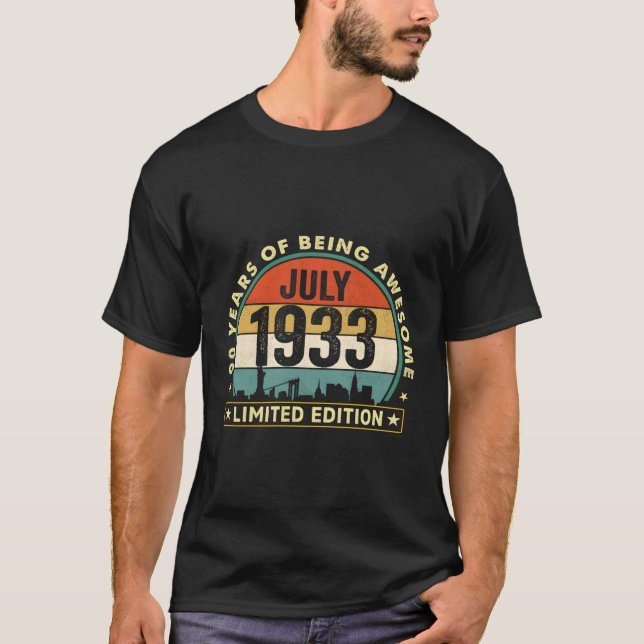 90. Juli 1933 90. T-Shirt (Vorderseite)