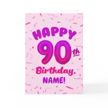 90. Luftballon-Nummer Benutzerdefinierter Name Geb