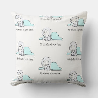 90 minutes de pur stress – Coussin minimaliste