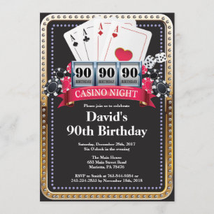 90. Poker Kartenspielen Casino Einladung zum Gebur