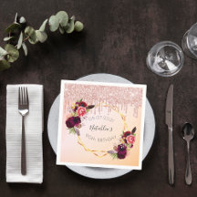 90. Rose Gold rosa geometrische Glitzer