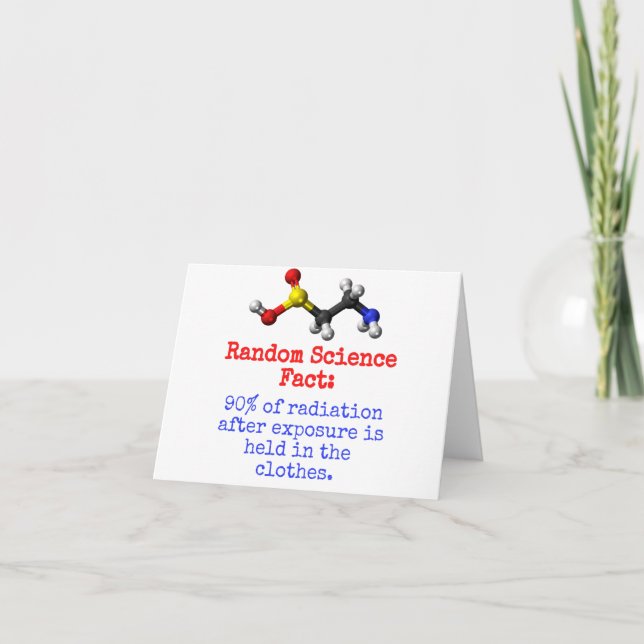 90 % Strahlung - Wissenschaftliche Fakten Karte (Vorderseite)