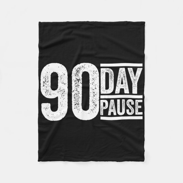 90 Tage  Fleecedecke (Vorderseite)