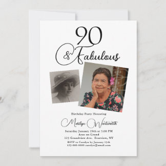 90 und Fantastisch 90. Geburtstag Schwarz Schrift Einladung