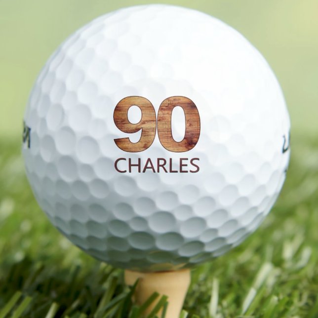 90e anniversaire balles de golf 90 ans golfer cade (Créateur téléchargé)