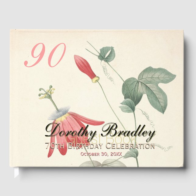 90e anniversaire de la fête Passiflora Livre d'inv (Recto)