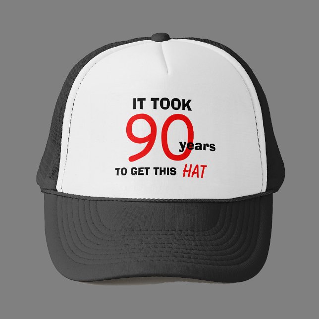 90e anniversaire Gag Cadeaux Casquette pour hommes (Créateur téléchargé)
