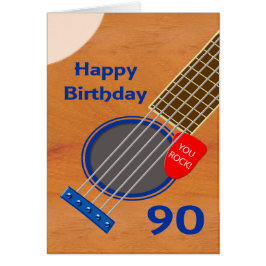 90e anniversaire Guitare Joueur Anniversaire
